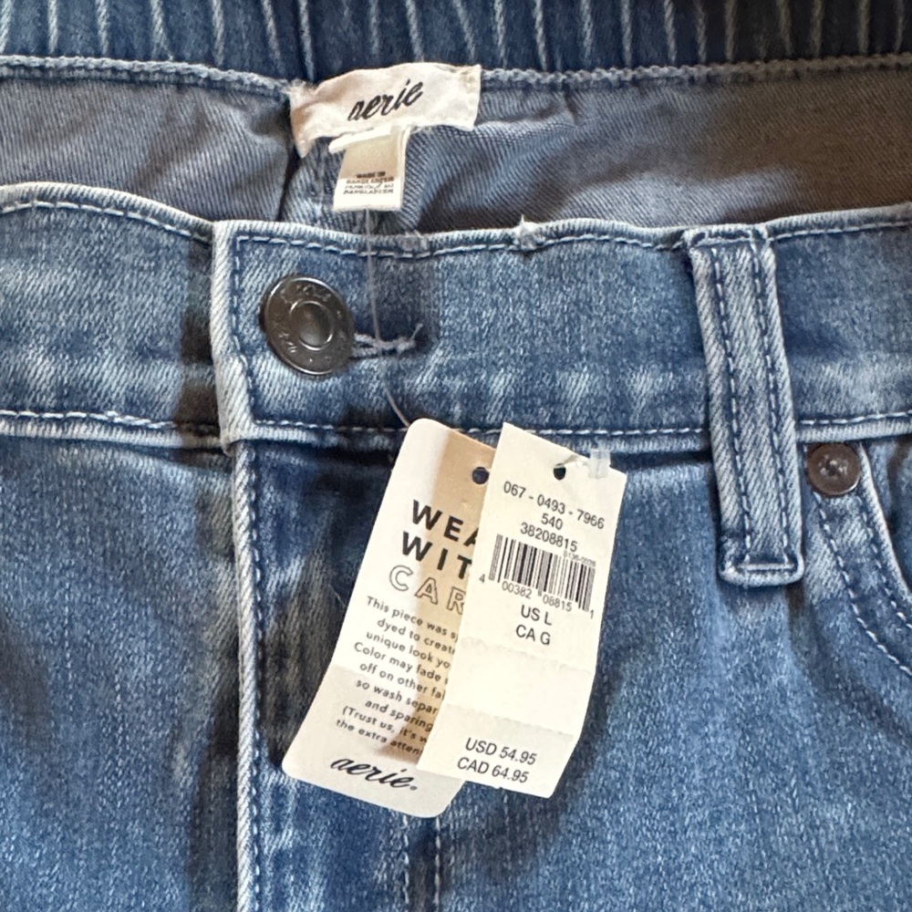 Aerie High Rise Light Blue Jeans